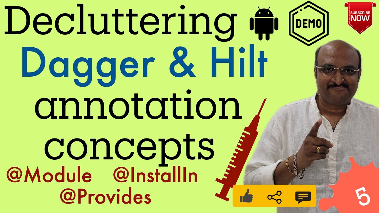 Dagger Hilt Annotations Explained | Module, InstallIn, Provides | Android Dependency Injection - 5