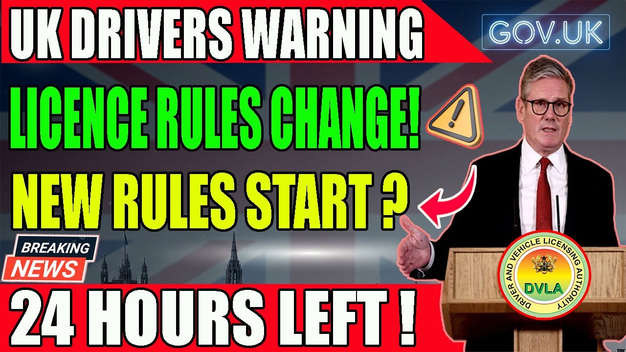 Final 24 Hour Warning for UK Drivers &ndash; New Licence Rules Start Tomorrow!