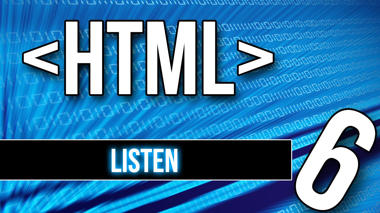 HTML Tutorial [German] - #6 - Listen
