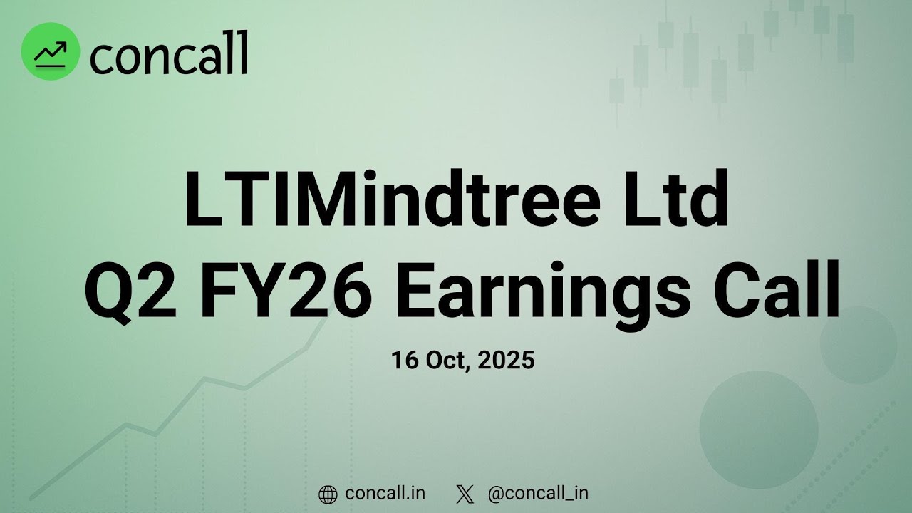 LTIMindtree Ltd Q2 FY26 Earnings Conference Call | Concall.in