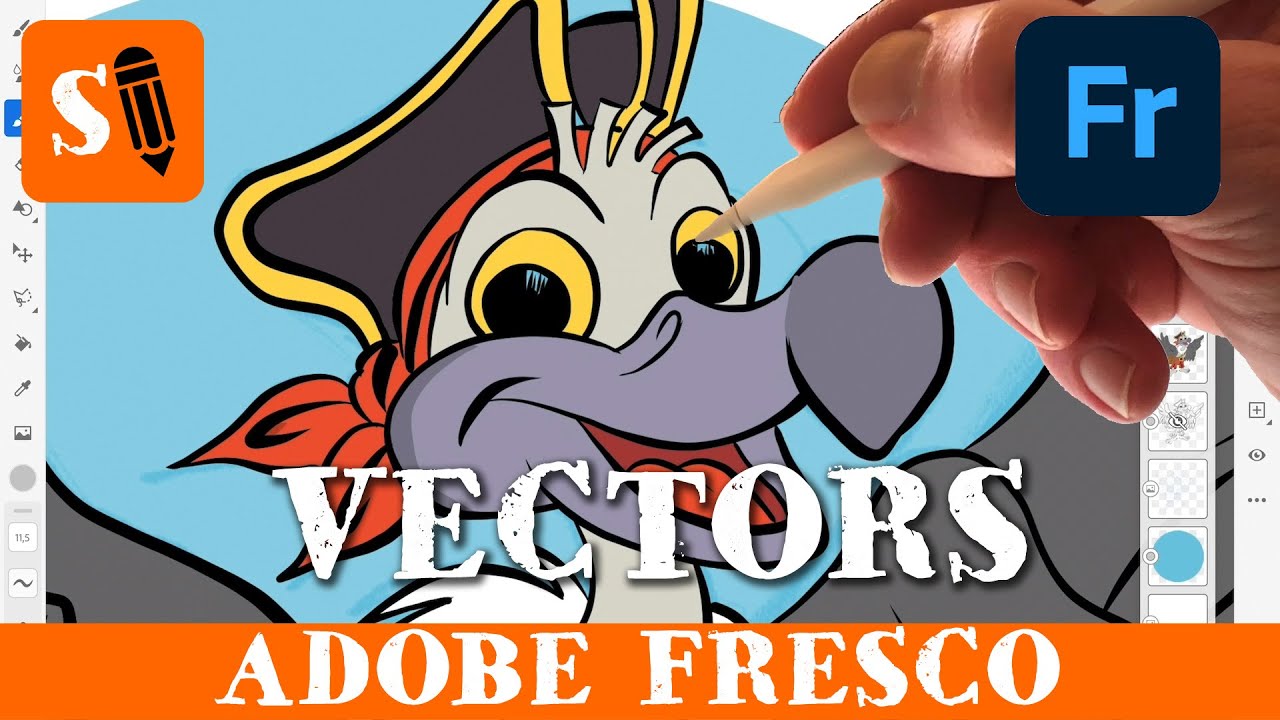 Draw in Vectors in Adobe Fresco