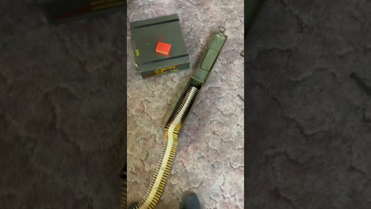 When you get a new belt of ammo at the gun show #ammo #firearms #8mm #ww2 #ww1 #rifle #gun #mauser