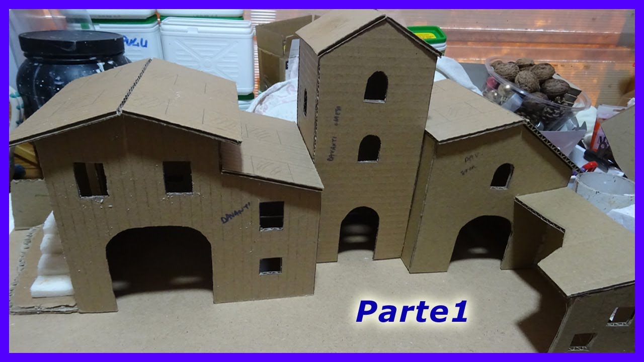 CREA IL TUO PRESEPE IN CARTONE E COLLA PER PIASTRELLE: TUTORIAL DIY - Parte 1
