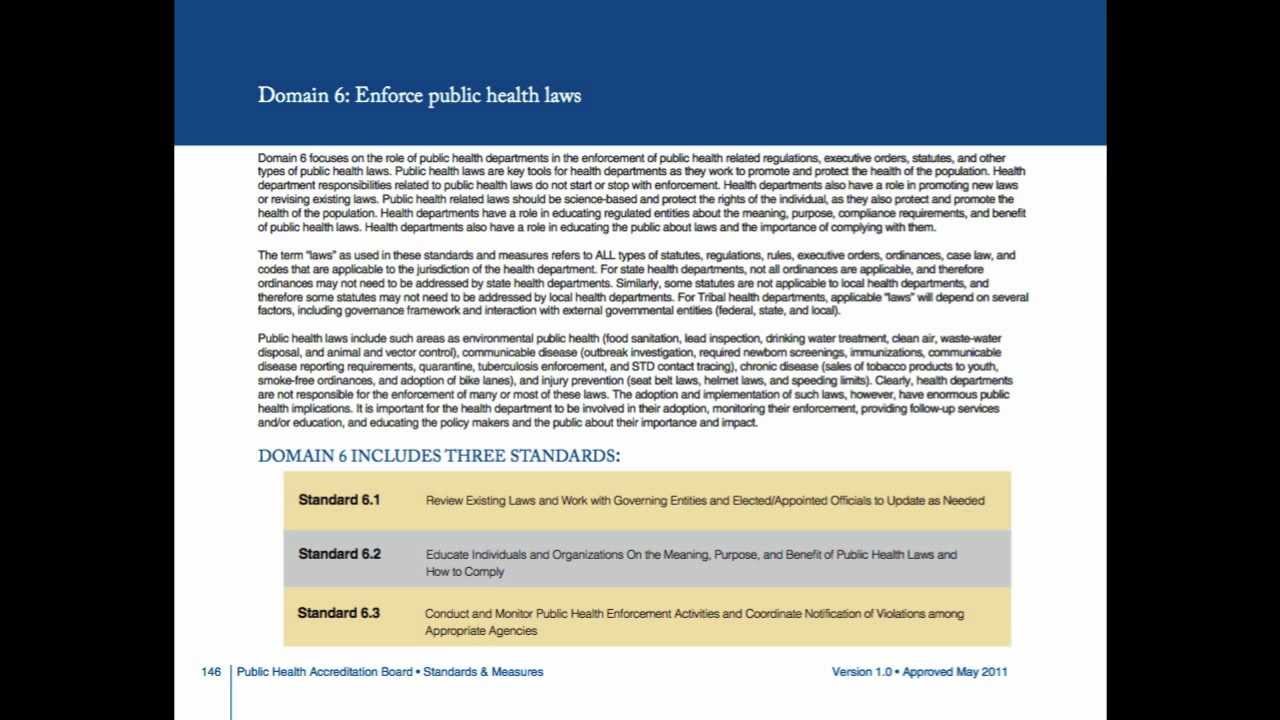 Accreditation - Domain 6