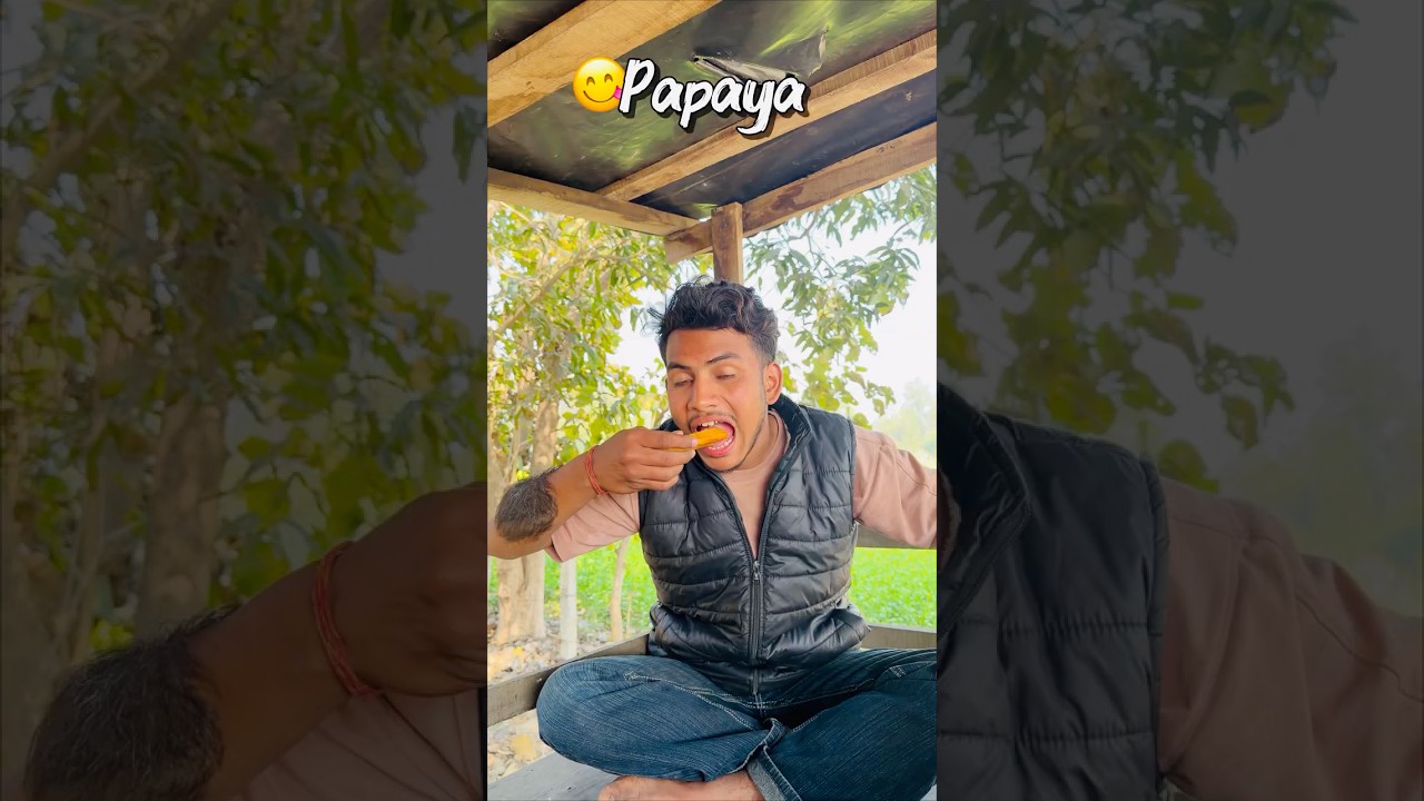 Papaya🤤😋| #minivlog #vlog #viral