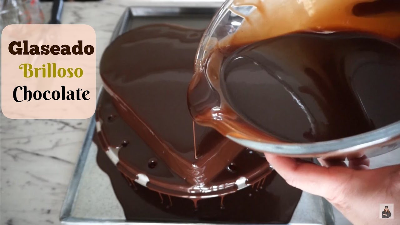 Glaseado Brilloso De  Chocolate Para Cubrir Pasteles