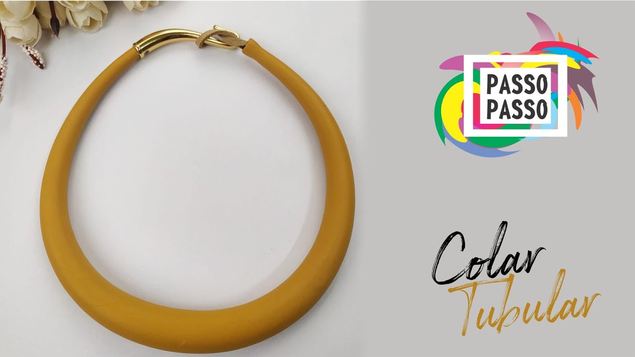 Passo a passo - Colar Tubular em Cerâmica Plástica/Polymer Clay