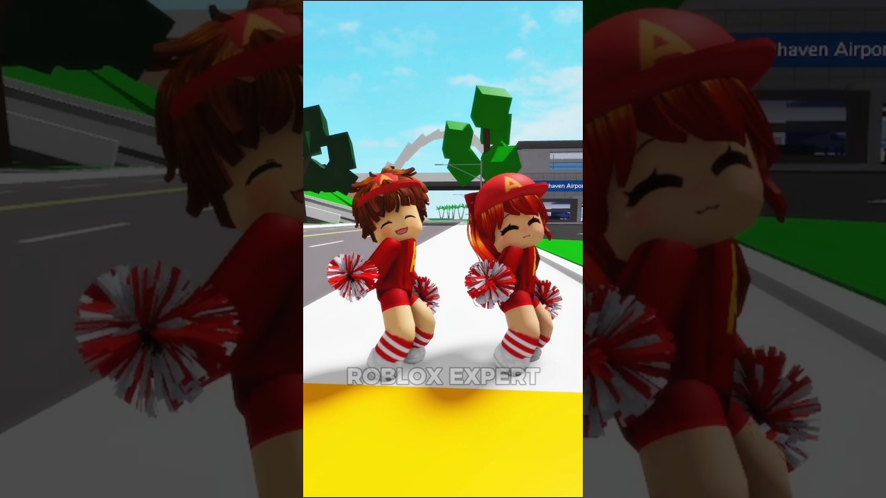 чирлидерша 👀 он игнорировал всех девушек и выбрал только её 😍 #roblox #brookhaven #robloxshorts