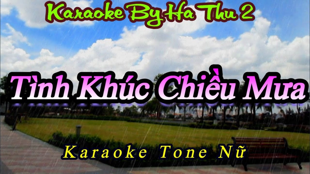 Karaoke Tình Khúc Chiều Mưa | Tone Nữ | Karaoke By Ha Thu 2