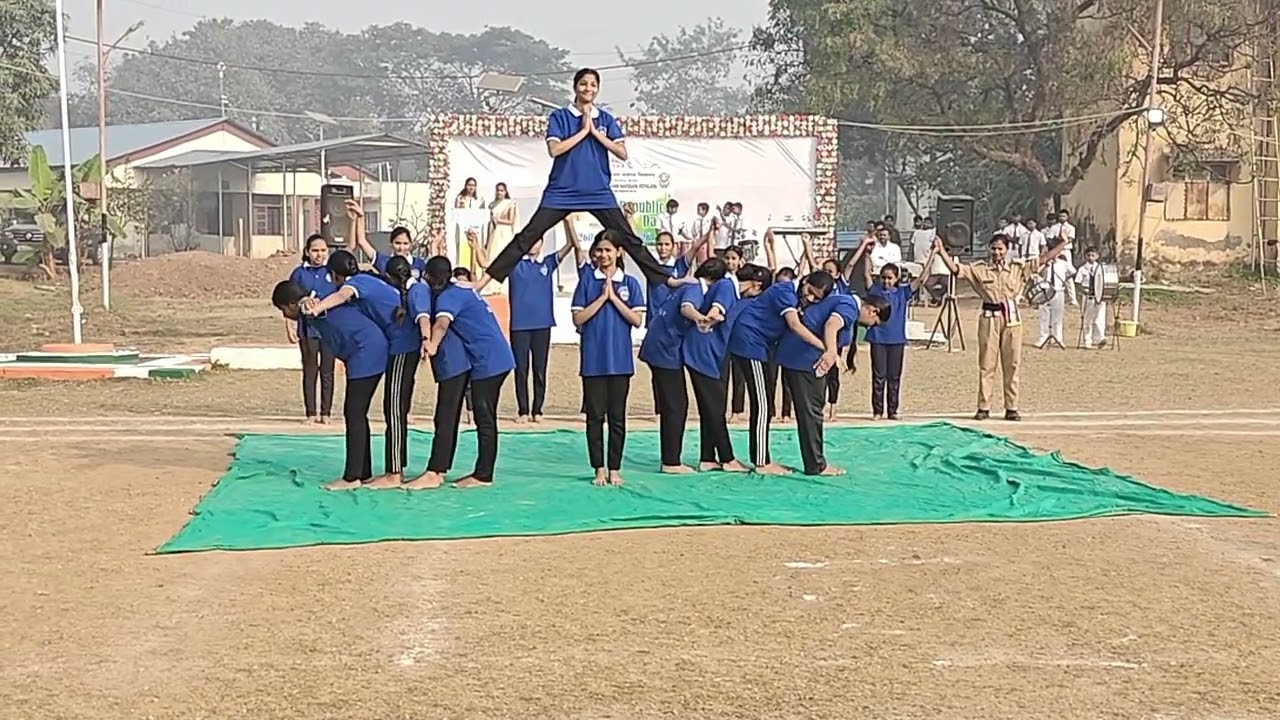 Trust and Teamwork, Pyramid synchronisation,JNV Daman 