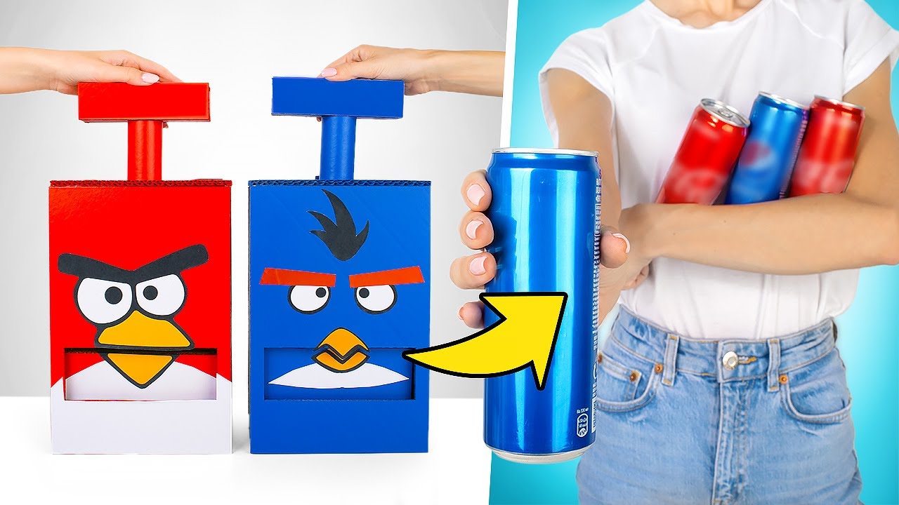 DIY 2 coole Getränkeautomaten im Angry Birds Style!