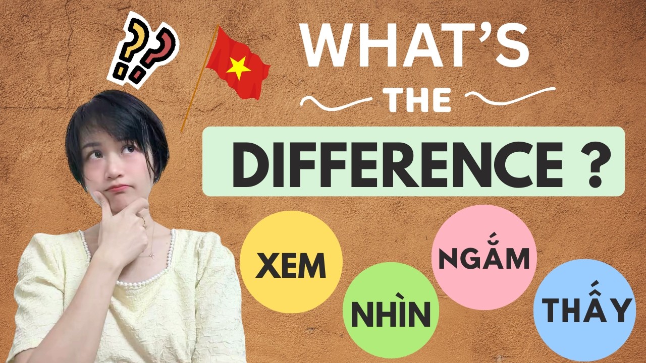 Основы вьетнамской грамматики: 4 вьетнамских слова для использования глаз (с пояснениями!) #изуче...