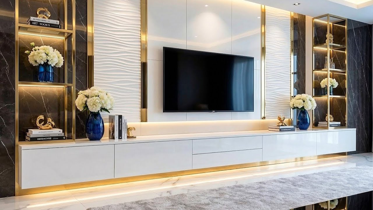 Trendy Luxury Living Room TV Stand Decorating Ideas 2026 | TV Tables & Home Interior Design Trends