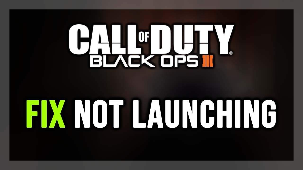 How to FIX Call of Duty: Black Ops 3 Not Launching/Won't Launch
