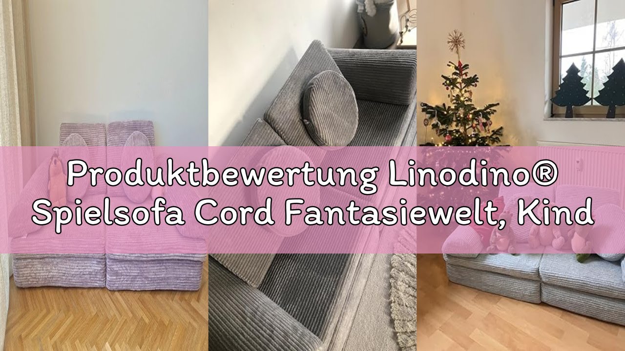 Produktbewertung Linodino® Spielsofa Cord Fantasiewelt, Kindersofa-Bausteine - Stapelsteine für Kind
