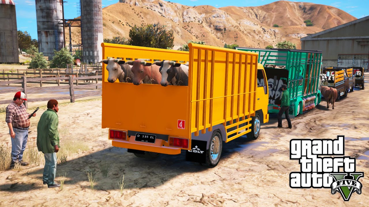 PROSES PENGIRIMAN SAPI QURBAN KE MASJID - GTA 5 Mod Indonesia
