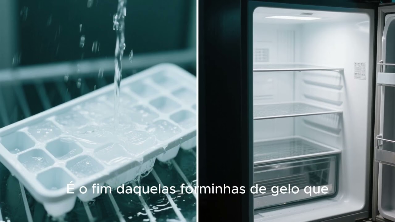 Geladeira side by side com dispenser de gelo – lux