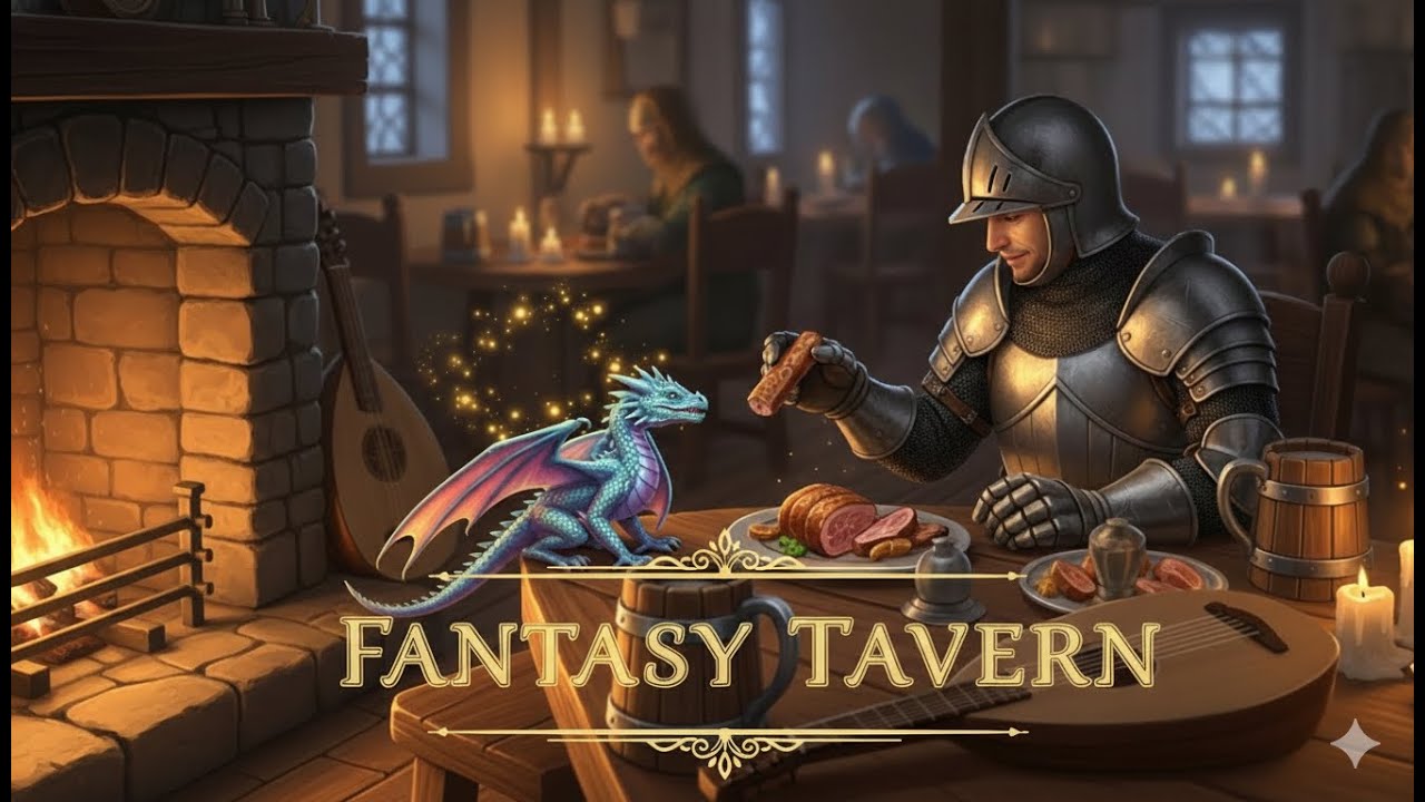 Medieval Fantasy Tavern – Warm Atmosphere & Gentle Melodies