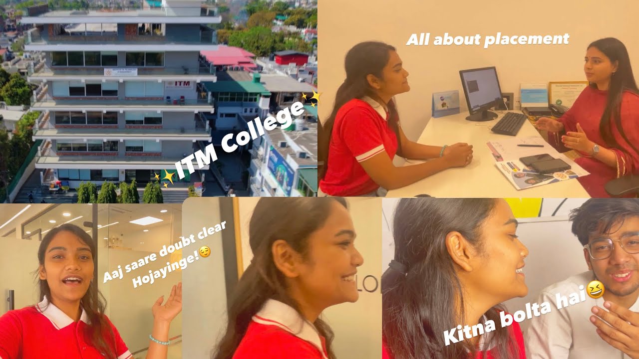 ITM VLOG🏫|| all about itm🤌🏻|| saare doubt hojayinge clear yeh vlog dekhker😌🤍