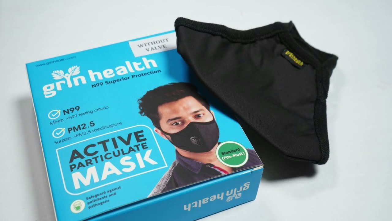 Grinhealth Anti Pollution N99 Face Mask - Activated Particular Mask For Everyday Use