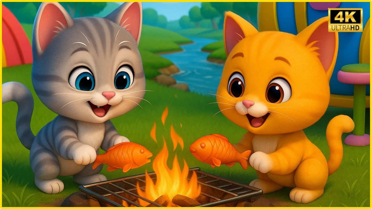 Chú Mèo Con - Chị Bướm Trắng - Nhạc Thiếu Nhi Chú Cún Con - Hoạt Hình Chú Heo Đất Của Em
