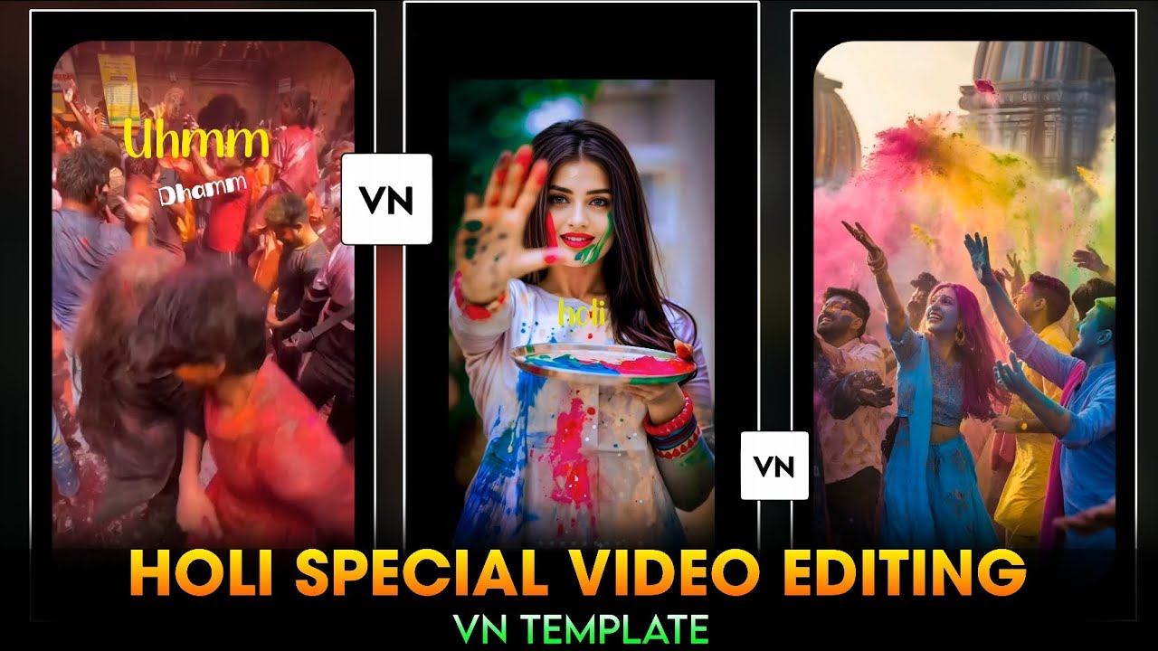 Holi Special Video Editing | Happy Holi Video Editing 2026 | Holi Video Editing Vn Code | Holi Reels