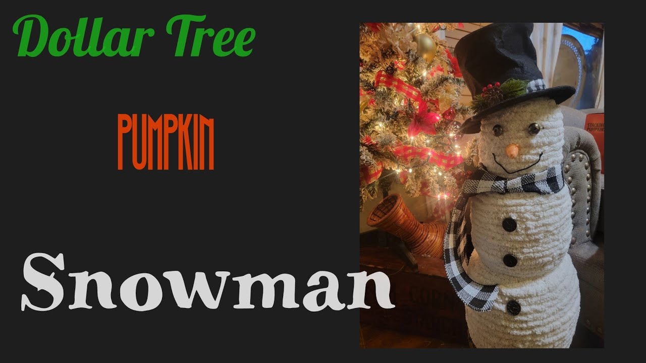 Dollar Tree Snowman!