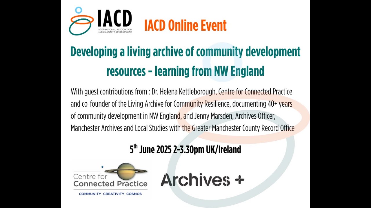IACD Online Event: Developing a Living Archive of Community Development Resources