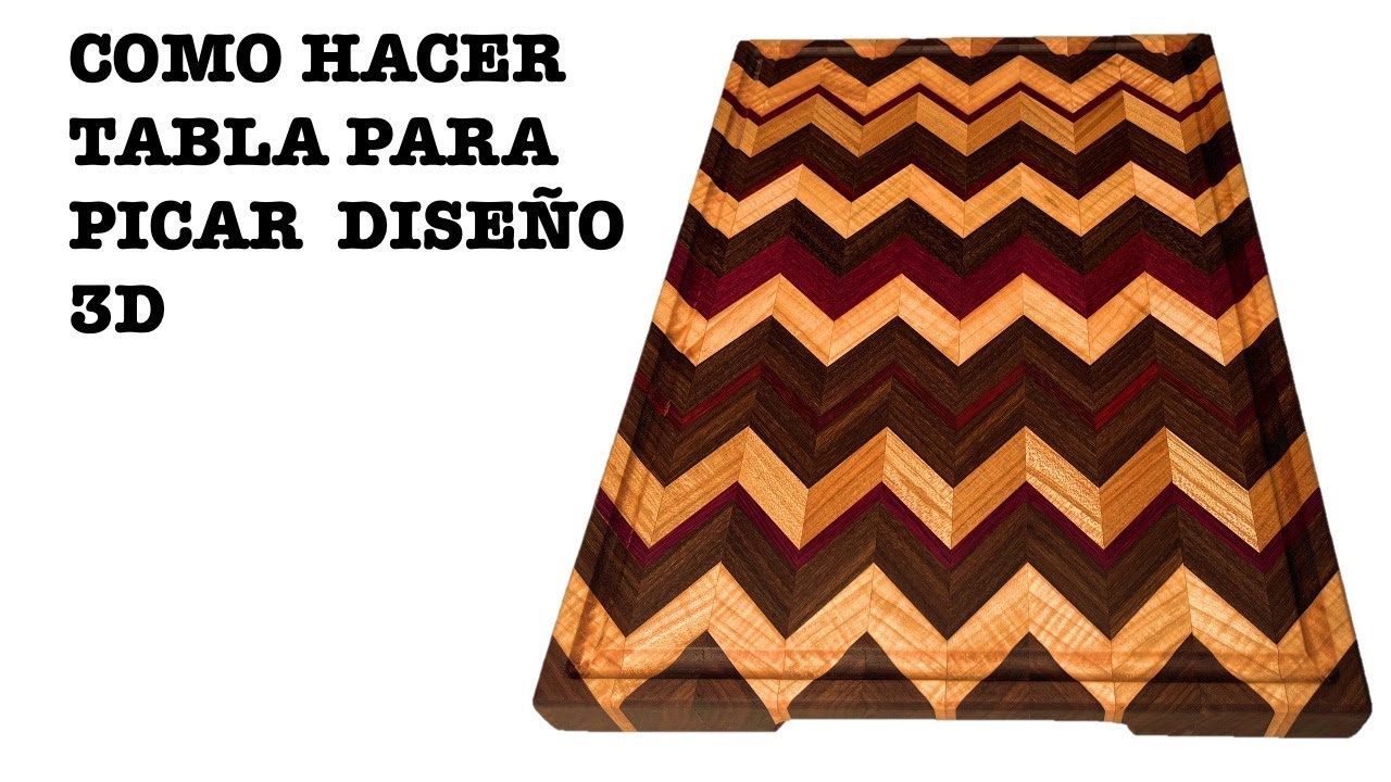 TABLA PARA PICAR DISEÑO 3D