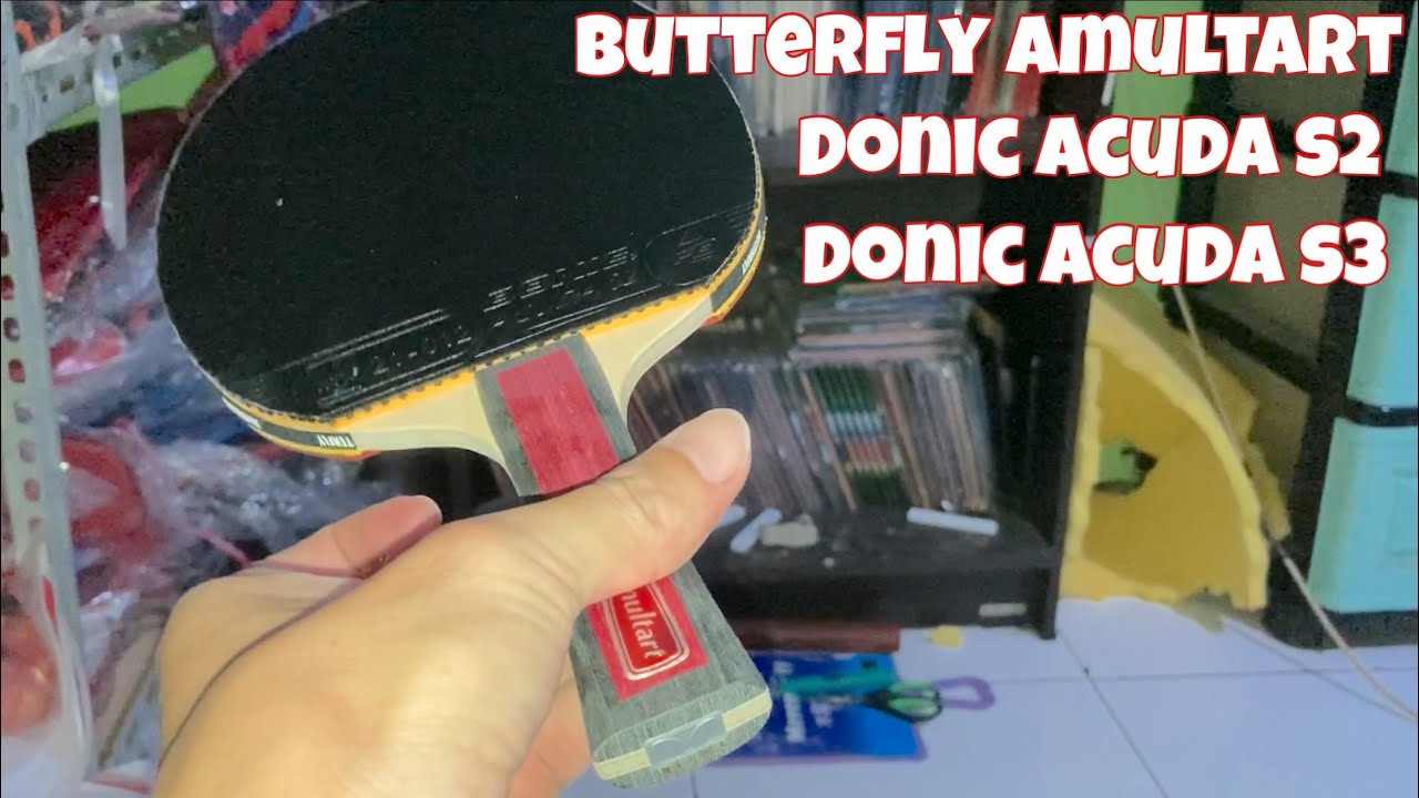 Rakit Bet Pingpong Butterfly Amultart ZLC | Donic Acuda S2 | Donic Acuda S3 | 05.04.2023