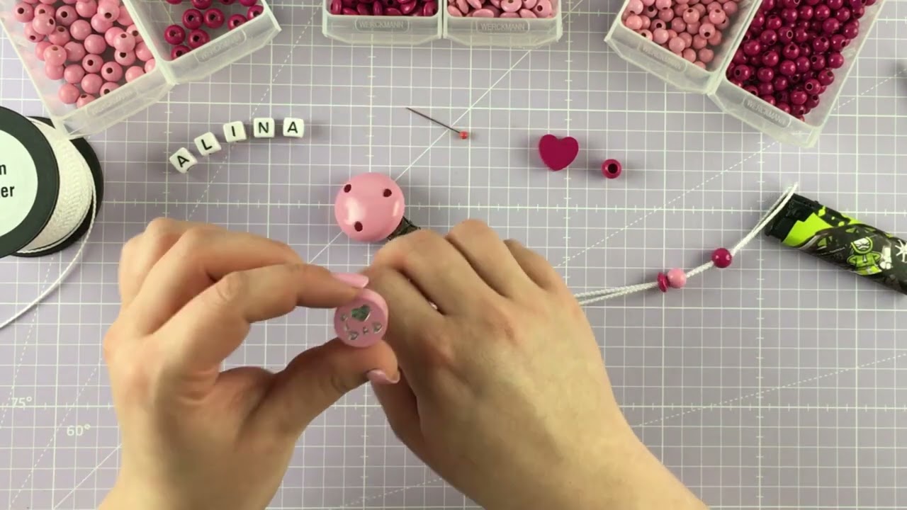 Schnullerkette selber machen || Geburtsgeschenk || Tutorial || DIY