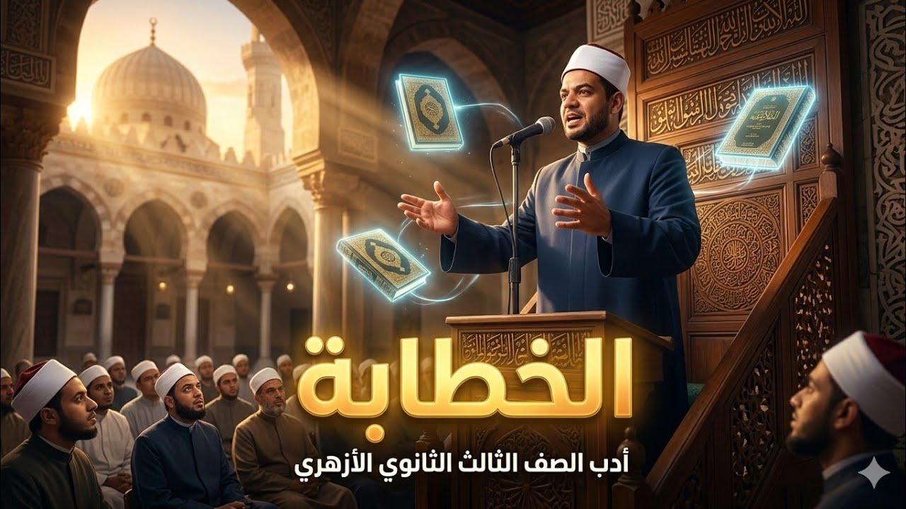 النثر والخطابة  ( أدب )  للصف الثالث الثانوي أزهر 
