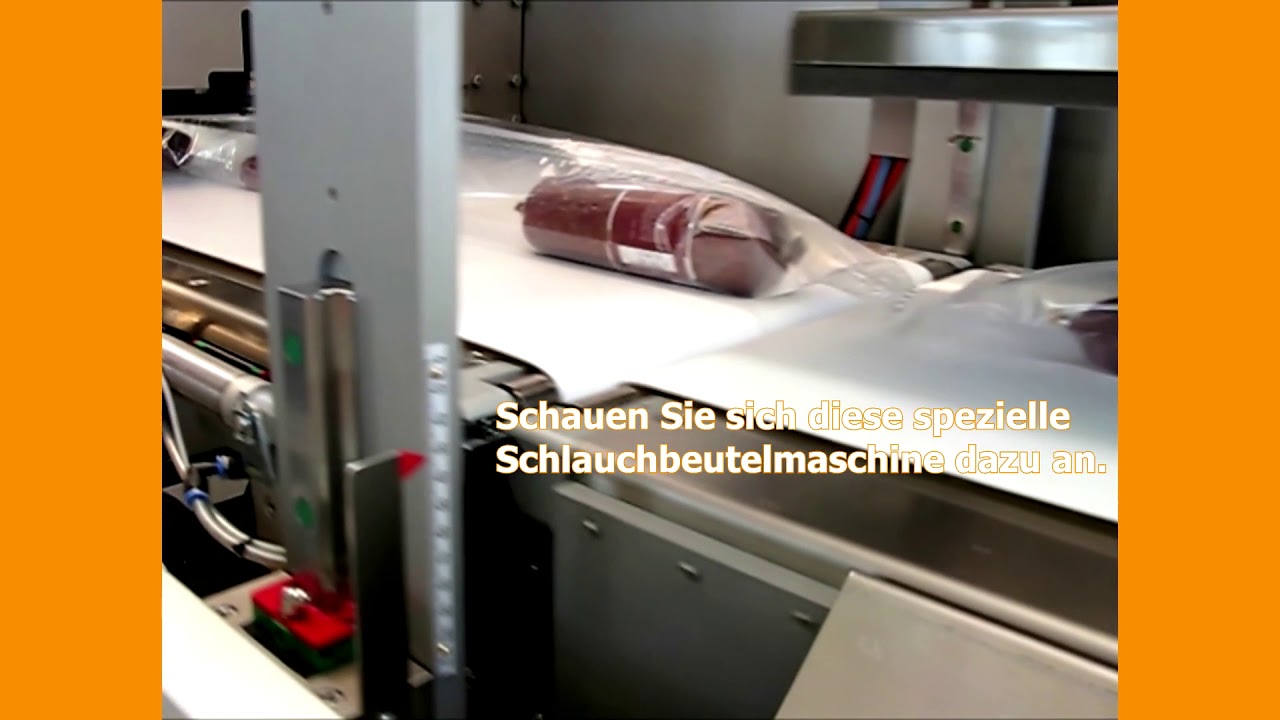 Lebensmittel - Wurst - auf einer Schlauchbeutelmaschine von Quick-pack verpacken