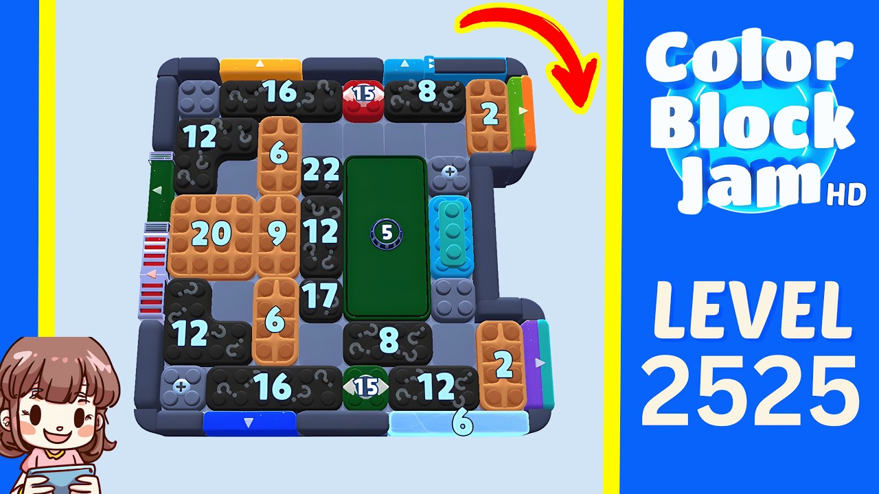 Color Block Jam Level 1614 (2525) Solution Walkthrough