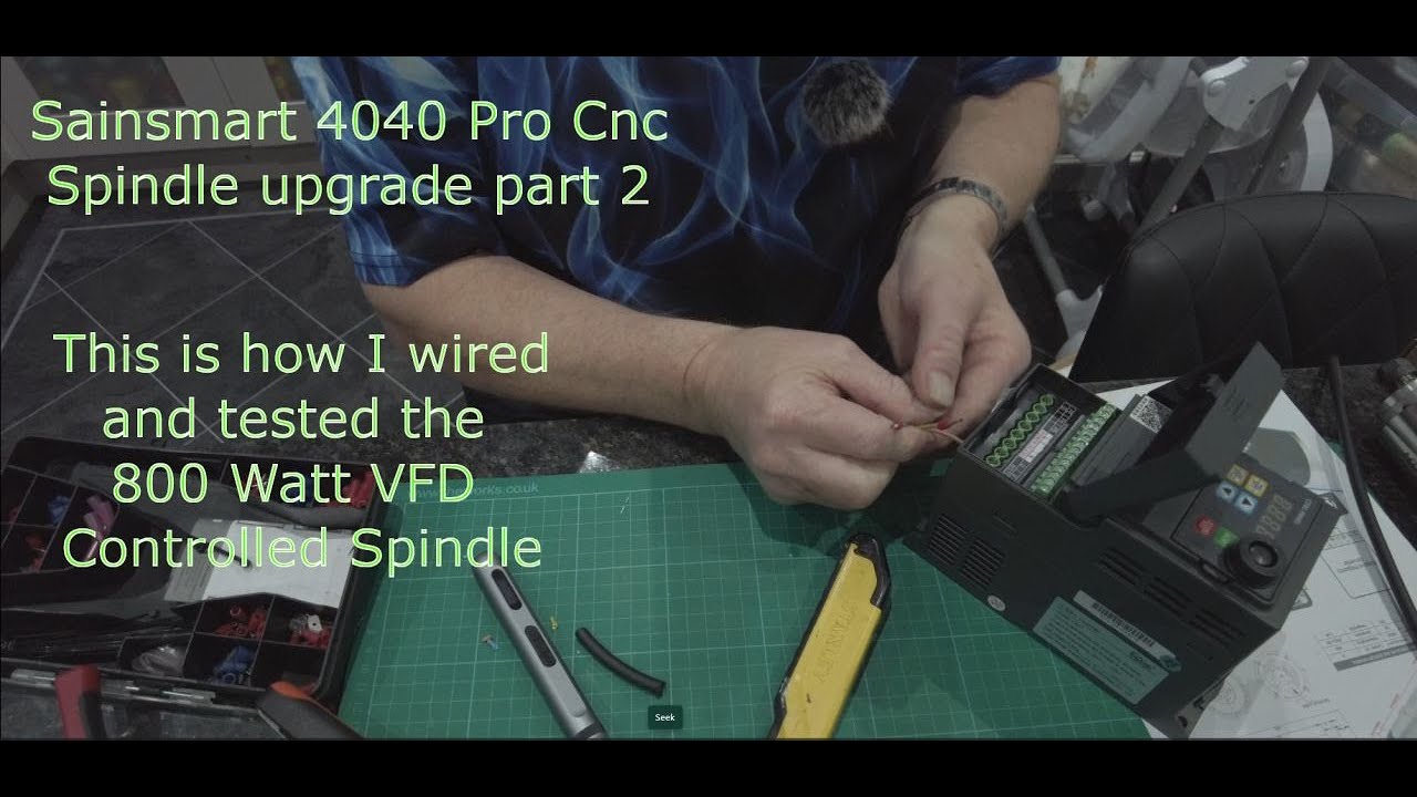 SainSmart 4040 Pro Cnc 800 watt spindle upgrade (Part 2)