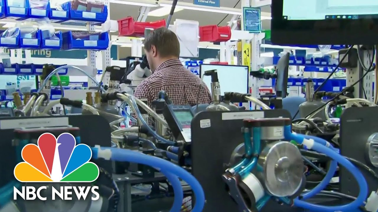 Coronavirus Pandemic Fuels Demand For Ventilators | NBC Nightly News