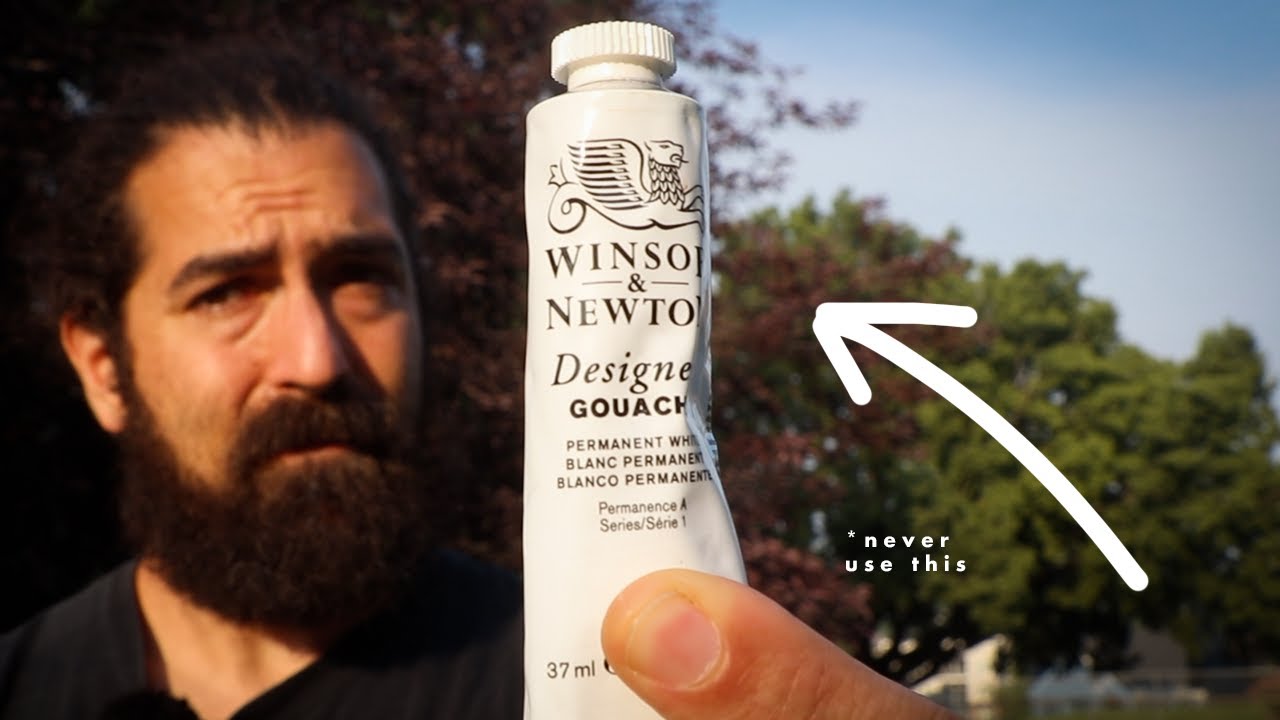 This FORBIDDEN Color Makes Your Gouache Paintings POP! | Full Plein Air Tutorial