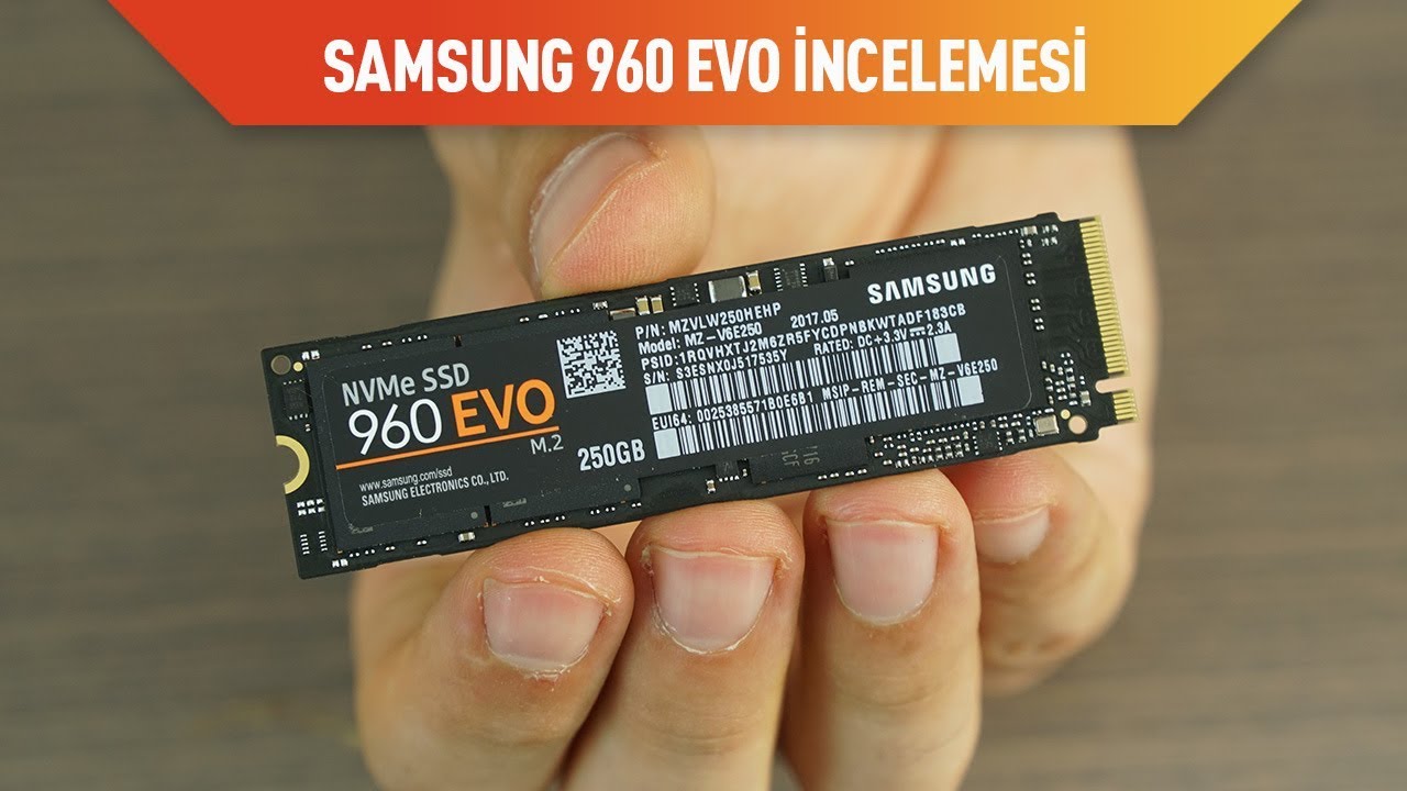 Samsung 960 EVO M.2 SSD incelemesi