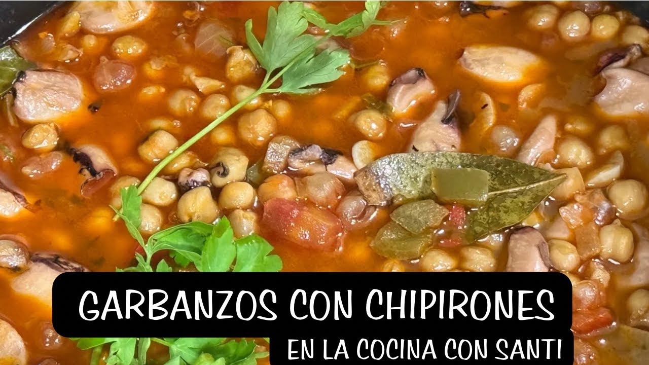 Cómo hacer unos riquísimos garbanzos con chipirones 