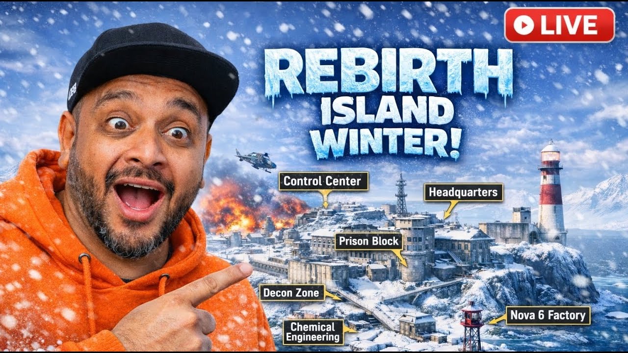 WARZONE LIVE 🔴 Rebirth Island Winter Map Gameplay | High Kill Aggressive Play