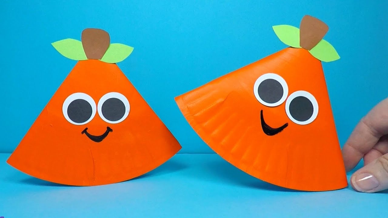 Rocking Paper Plate Pumpkin | Thanksgiving Craft for Kids