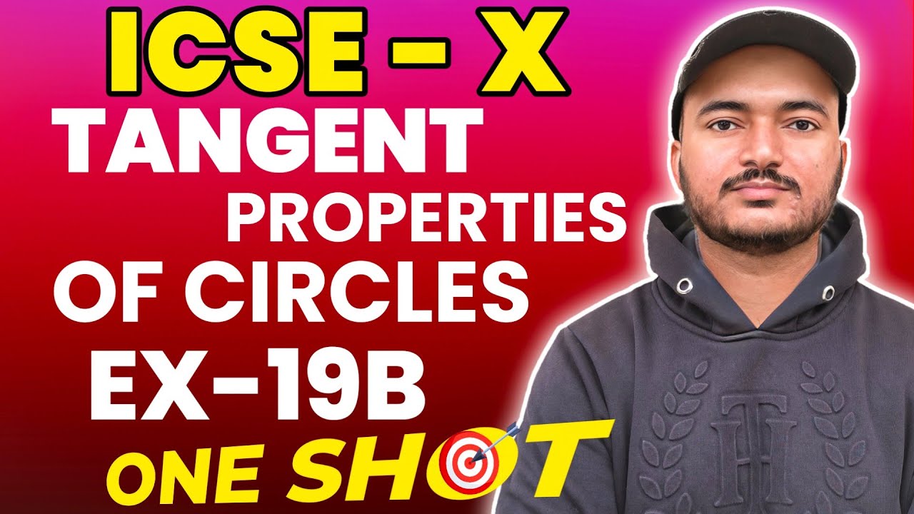 Tangent Properties of a Circles | Class 10th Math Exercise 19B one shot video | R.S.Aggarwal Math