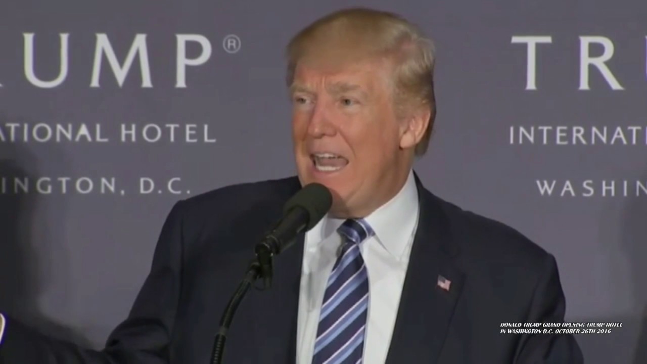 Trump Hotel Ribbon Cutting Speech