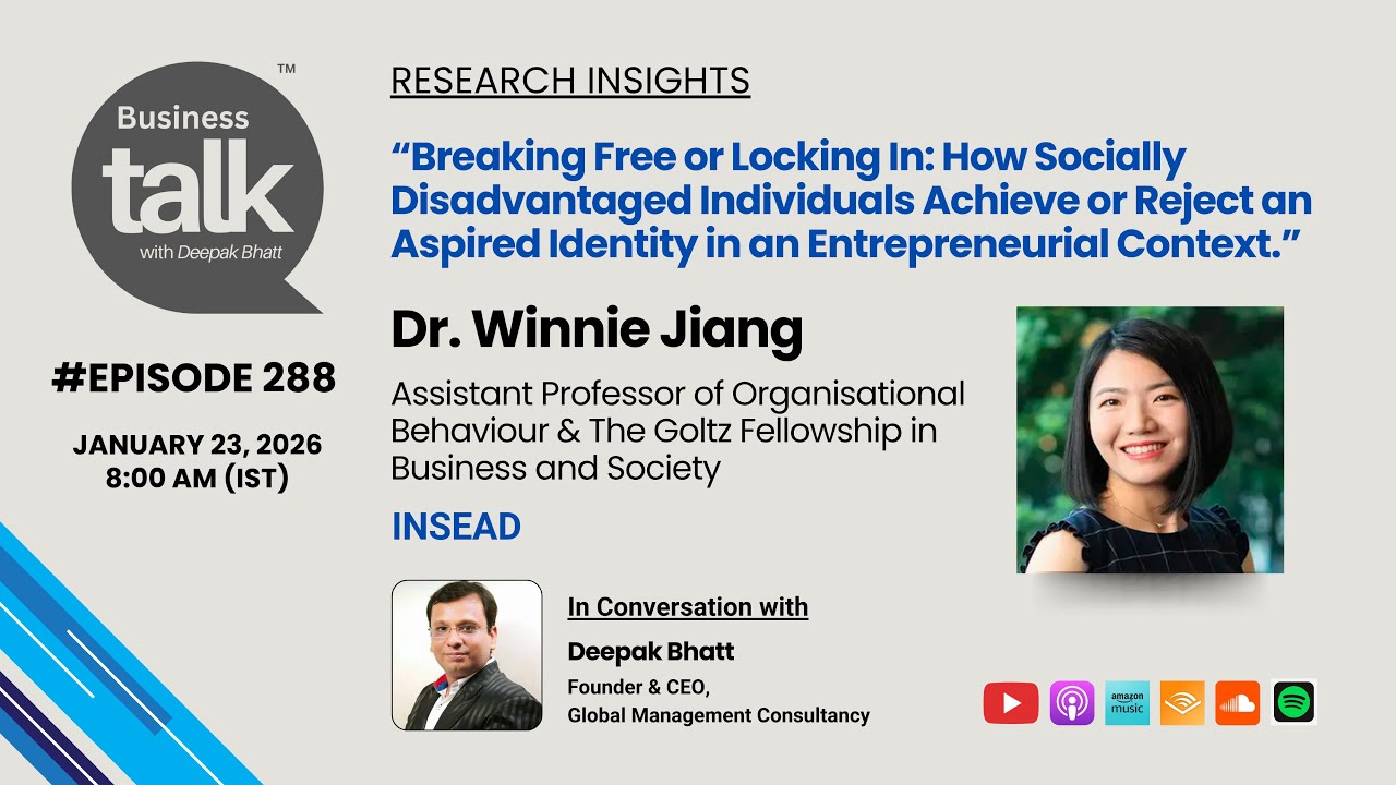 Breaking Free or Locking In? Dr. Winnie Jiang on Identity, Disadvantage & Entrepreneurship