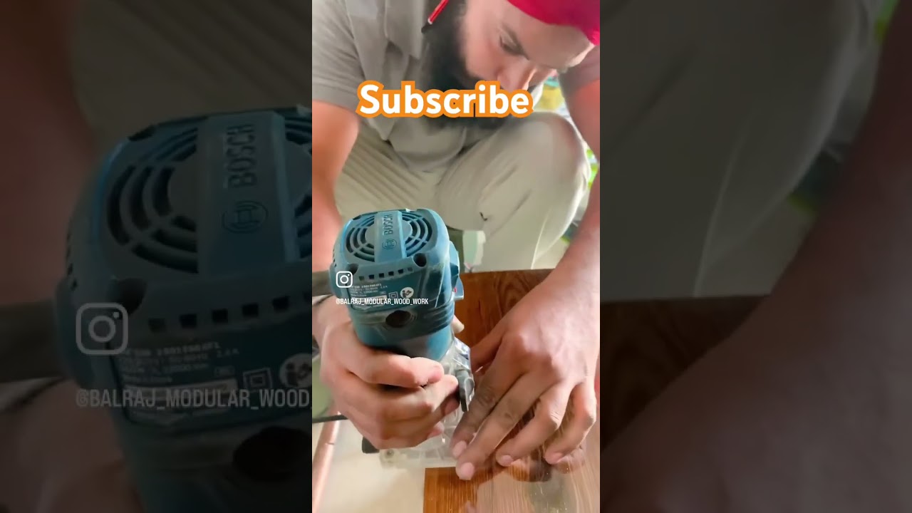 Woodworking trimmer&rsquo;s use technique #shorts #boss trimmer
