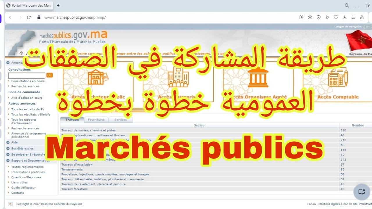 طريقة المشاركة في الصفقات العمومية خطوة بخطوة