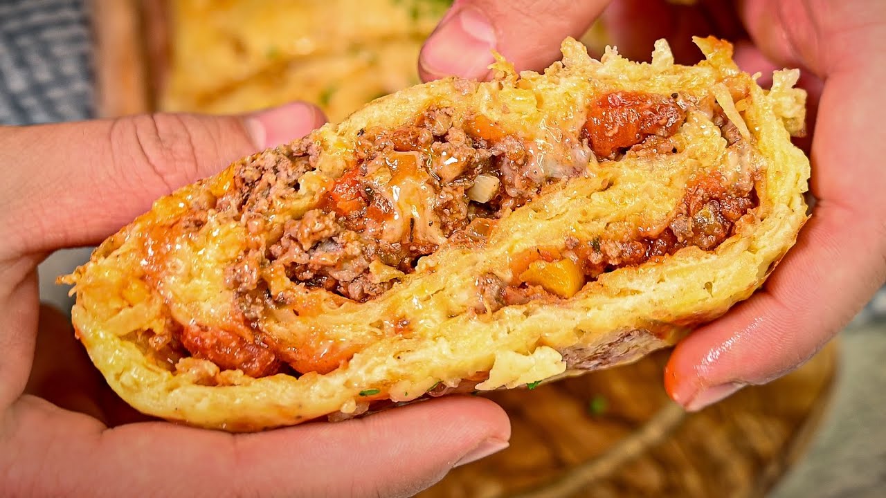 Тающий во рту картофельный рулет с сыром!