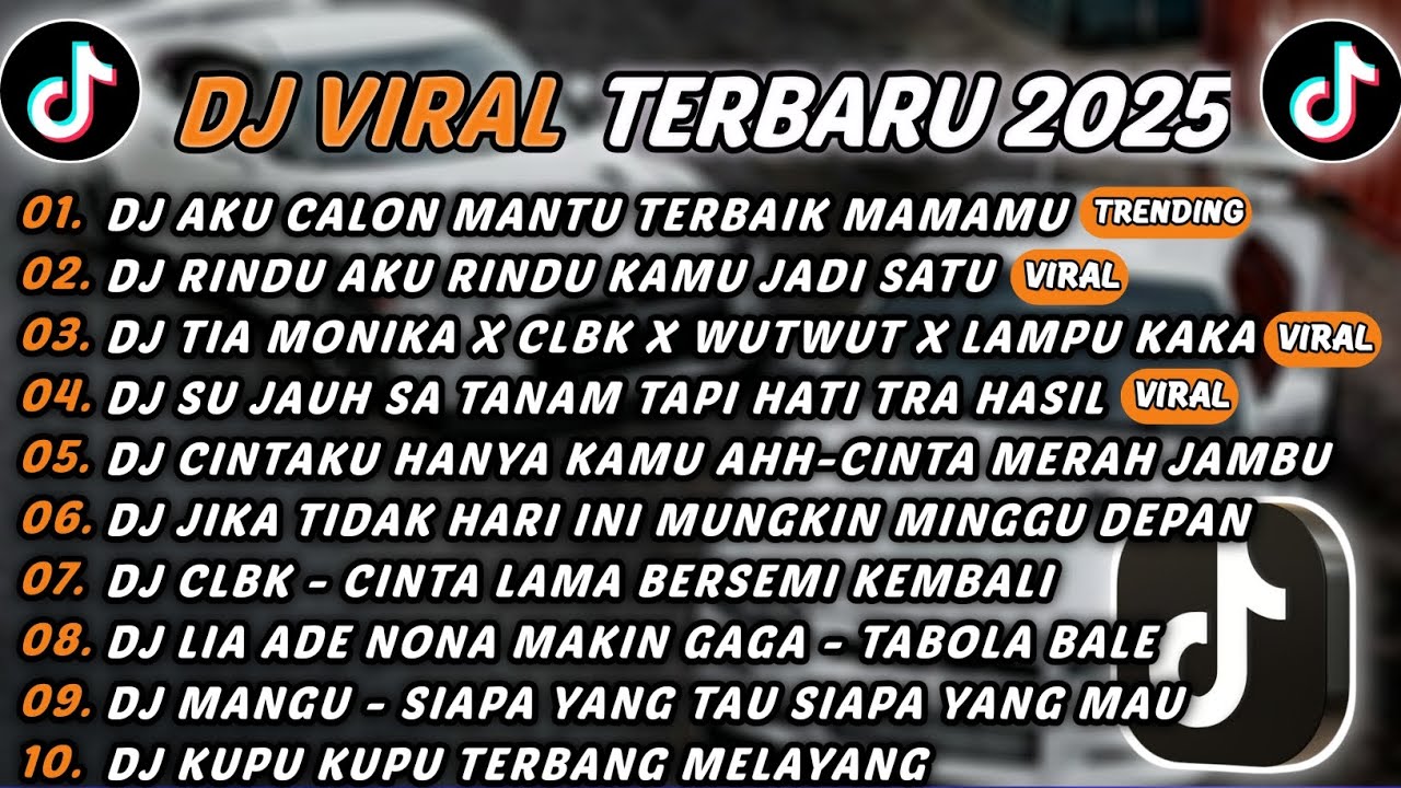 DJ TIKTOK TERBARU 2025 - DJ AKU CALON MANTU TERBAIK MAMAMU🎵DJ RINDU AKU RINDU KAMU JADI SATU🎵