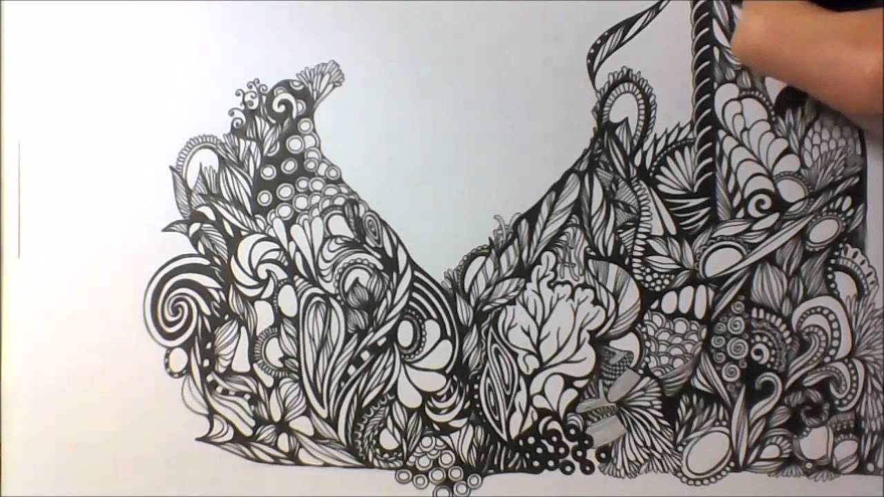 Kritzelei #19 - Zentangle Inspired Art