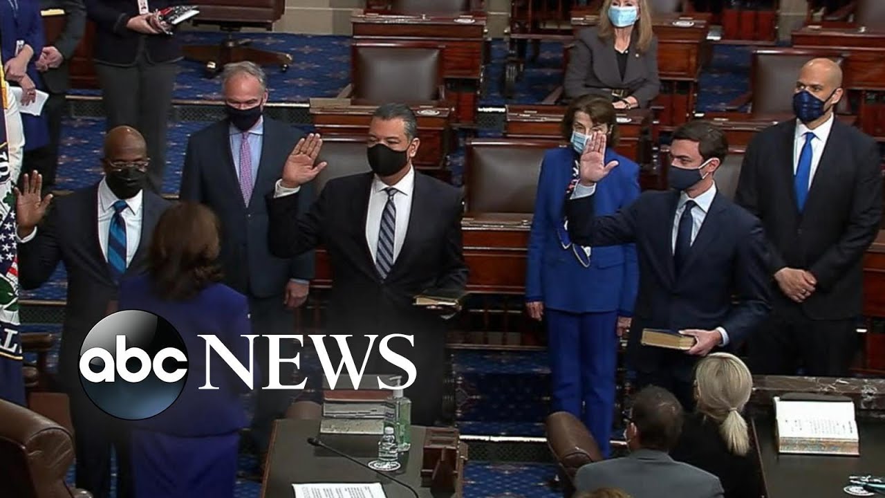 Jon Ossoff and Raphael Warnock sworn into Senate